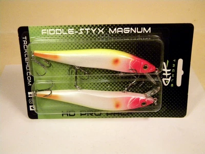 Tackle HD Fiddle Styx Magnum Pro Pack Clown rattle Jerkbait crankbait lure