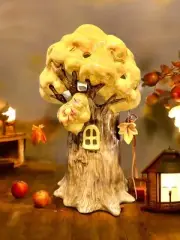 Blue Sky Clayworks AUTUMN TREE LARGE 12” Tea Light Candle Holder NWT