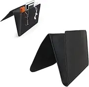 SWOOMEY Portable Felt Bedside Organizer Storage Bag Stylish Electronics Accessories Pouch for Armrest Easy to Clean for Bedroom Decor Black