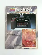 Vintage Nishika N8000 3D Camera Brochure Rare Collector