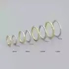 Sterling Silver 925 Solid hinged sleeper hoop earrings choose 6mm,8mm,10mm,12mm