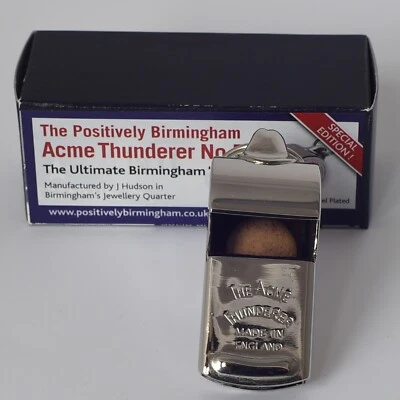 ACME Thunderer No. 58 Brass Whistle - Nickel Plated - NEW - Limited Edition