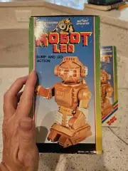 Vintage Robot Leo Toy MIB Still Sealed By Happy Kid