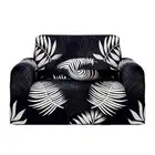 NNEAGS 1-Seater Leaf Design Sofa Cover Couch Protector High Stretch Lounge Slipc