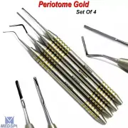 Set Of 4 Periotome Tooth Extraction Tooth Removal Dental Implant Surgery Tools