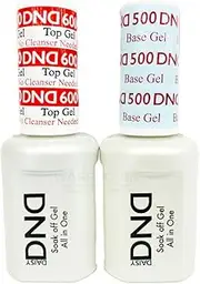 DND 500 Gel Base Foundation + 600 Gel Top Polish Duo Set 15ml
