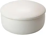 Yamako 04163 Ceramic Ohitsu Large White Diameter 8.5 x H 4.7 inches (21.7 x 12 cm)