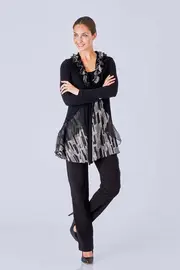 Tie Front Vest--BOOR-W161603