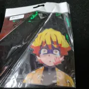 Demon Slayer Zenitsu Agatsuma Scared Lenticular Window Peeker Decal
