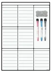 A3 Dry Erase Weekly Planner Board - 16" x 12" Magnetic Whiteboard for Daily, ...