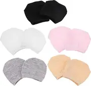 [DRESSOOS] 5 Pairs Half Socks Ladies Socks Women Cotton Tops Women Socks Toe Socks Women Breathable Toe Topper Socks Feet Pads for Heels Peep Toe Socks Half Liner Socks Half Toe Grip Socks