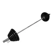 Total 188.5kg - 220cm Olympic Barbell Bar Weight Set - a Pair Free Spring Collar