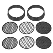 2 Sets/8pcs Plastic Sieve Soil Shaker Filter Screen for Potting Bonsai Sifter