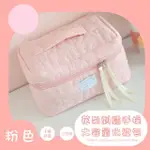 【少女感】花朵刺繡大容量化妝包(大開口 洗漱包 收納包 旅行收納袋 盥洗包 手提包 化妝品 學生 筆袋)