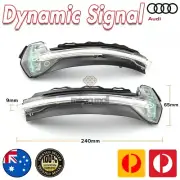 For AUDI A3 S3 Rs3 8V 2013-18 Dynamic LED WING MIRROR INDICATOR Blinker 2X CLEAR (for: Audi)