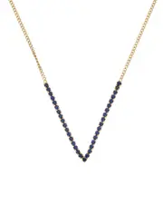 Meshmerise 18K Over Silver 2.00 ct. tw. Blue Topaz Necklace