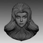 Shayera Hol Hawkgirl v1 custom head for DC Comics New 52 and other figures