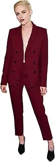 [Kromoc] Women's Suit Two Pieces Double Breasted Buttons Office Lady Tuxedos Formal Dinner Daily Dress