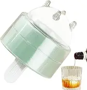 Mold,Easy-Release Lollipop Shaped | Popsicle Mold Ice Ball Maker Mold with Lid for Freezer Sphere Ice Cocktail Whiskey Cocktail Tea Coffee Yechun