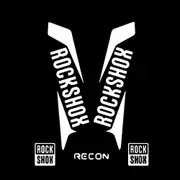 For RockShox RECON Style Decals Stickers Mountain Bike Front Fork Stickers MTB Bicycle Front Fork Decals PIKE Stickers 18cm*8cm 33cm white