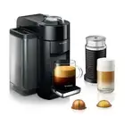 Nespresso Vertuo Espresso Maker - Matte Black, Machine + Milk Frother + Capsules