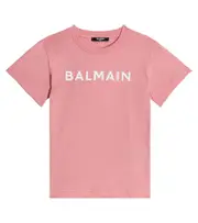 [Balmain Kids] Balmain Kids Logo cotton jersey T-shirt Y 14 pink