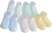 HONMEET Kids Summer Socks 5 Pack of Ultra-Thin Mesh Baby Ankle Socks No Show Low Cut Comfort Breathable for 3-5 Years