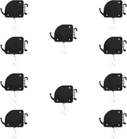 Oshhni 10Pcs Digital Perm Machine Pull Wire Box Hair Curling Machine Fittings Universal Perming Bar Hook for Hair Salon Professional, Black, 5.5x5cm