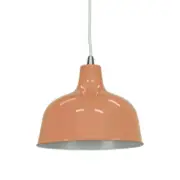 Danica Classic Dome Metal Cord Drop Pendant Light Lamp - Beige Red