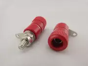 10pcs Binding Post 4mm Banana Plug Speaker Terminal Cables Power Test Probes Red