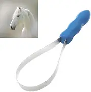 Dual Sided Shedding Blade, Dog Deshedding Loop Brush, Pet Dog Soft Touch Grip Handle Shedding Blade Cat Dual Sided Shedding Blade Dog Hair Brush Horse Shedding Tool