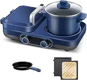Sandwich Breakfast Maker Breakfast Machine Multifunctional 3 in 1 Mini Light Food Maker Bake Breakfast Machine for Healthy Eating Apply to Household Kitchen Utensils