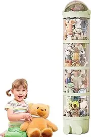 Stuffed Animal Storage Tube, Space Saving Plush Toys Storage Organizer, Plush Doll Storage Organizer, Toy Display Storage Box for Bedroom, Living Room