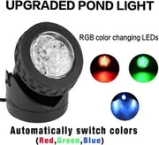 RGB Solar LED Spotlights: IP68 Waterproof Outdoor LED Lighting for Gardens and Pools