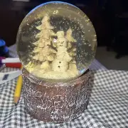 Christmas House Christmas Snow Musical Snow Globe Snowman Plays White Christmas