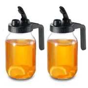 2pcs Pack Regular Mouth Mason Jar Flip Cap Lids (Jars Not Included)