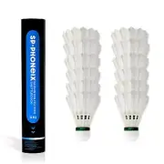 12 Pcs SPPHONEIX 910 Badminton Shuttlecocks Goose Feather Durable Badminton Ball