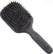 (Medium, Graphite Grey) - Kent AirHedz Pro Medium Pure Bristle Paddle Brush Graphite Grey