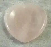 Rose Quartz Heart Shape Carved Worry Stone