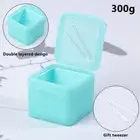300g Double Layer Square Makeup Remover Cotton Box Flip Cover Self Matching SN