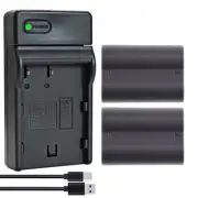 2x 1600mAh EN-EL3e ENEL3a EN-EL3a ENEL3e Battery & Charger for Nikon D300 D80