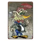 RAT FINK WRENCH CIGARETTE Rustic Metal Sign Vintage Tin Shed Garage Bar