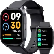 Smart Watch Men Women Call HR Sleep Tracker Alexa Waterproof for OnePlus Phones