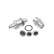 Aeroflow -8An Inline Fuel & Oil Filter Silver 3X Filter 30 80 150 Mic