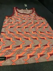 NWT WeSC Mens Tank Top Sleeveless Regular Fit Red/Orange Size Small