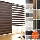 Blackout Premium Shade Zebra Two Layer Fabric Window Blinds Anti UV Custom Order