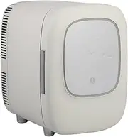 Models12v 220v Ac Dc Cooler Box Mini for Bedroom Skincare Portable Refrigerator Car Fridge Refrigerator(White)
