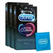 Durex Mutual Climax Condoms for Men 10 Condoms Extra Dotted for Complete Orgasm