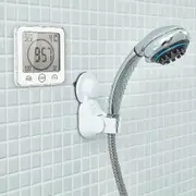 Waterproof Bathroom Clock And Timer For Shower, Digital Water Resistant Shower Alarm Clocks With Suction Cup, Water Proof Bathroom Hanging Wall Clo...