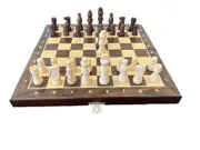 30cm Magnetic Large Chess Set Wooden Timber Oak Folding Chessboard